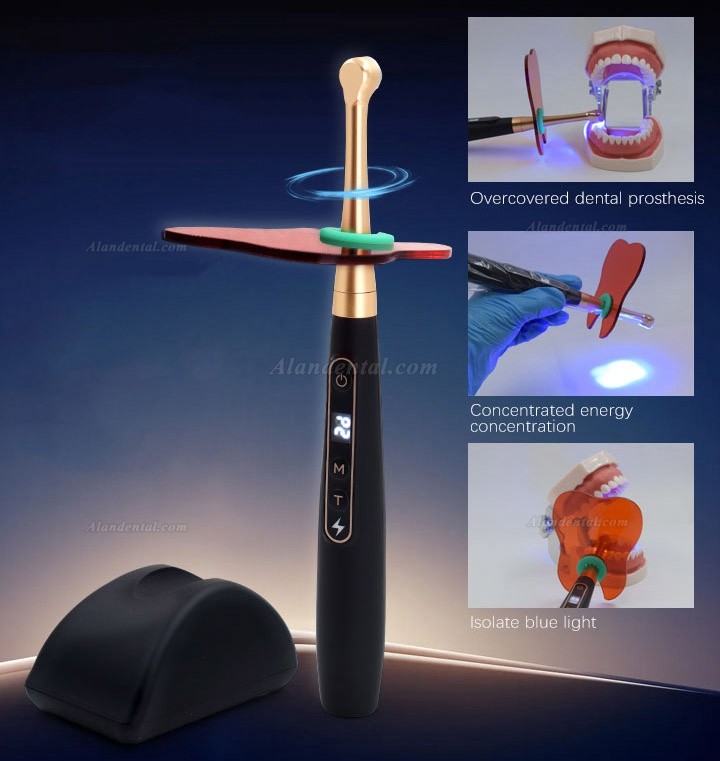 Dental LED Curing Light 6 Modes 1800MW/CM2 with Caries Detector